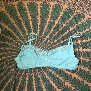 Cute baby blue lace bralette